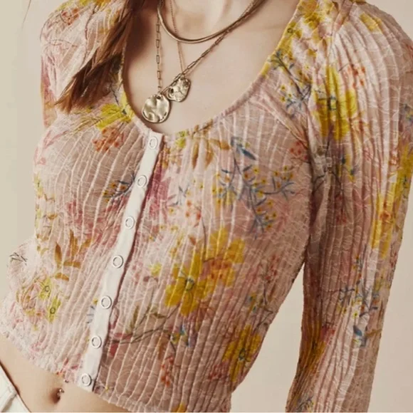 Free People Angelina Lace Top BNWT - Picture 3 of 14